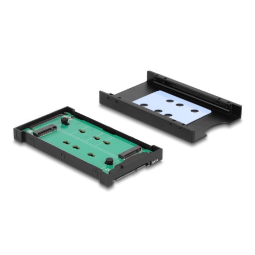 Delock Converter M.2 Key M NVMe SSD to U.2 or M.2 Key B SATA SSD to SATA - tool free