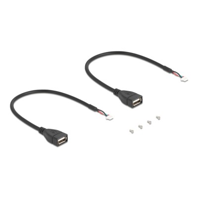 Delock Mini PCIe Adapter full size to 2 x USB 2.0 Type-A female 30 cm 2