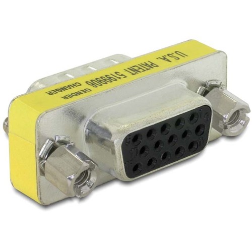 Delock Adapter Gender Changer VGA female to female