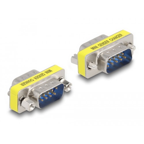 Delock D-Sub 9 pin Gender Changer male to male (screws)