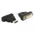 Delock Adapter HDMI male to DVI 24+1 pin female with LED