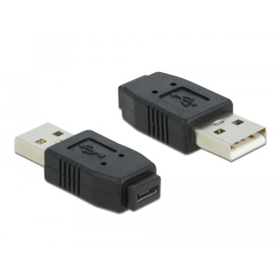 Delock Adapter USB micro-A+B female to USB 2.0 Type-A male