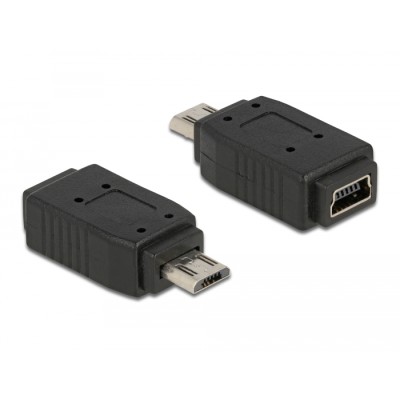 Delock Adapter USB micro-B male to USB Mini 5 pin female