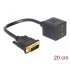 Delock Adapter DVI 24+1 male to 2 x HDMI female