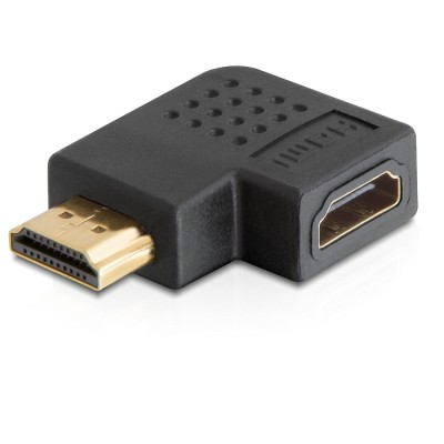 Delock Adapter HDMI male to HDMI female 90° right