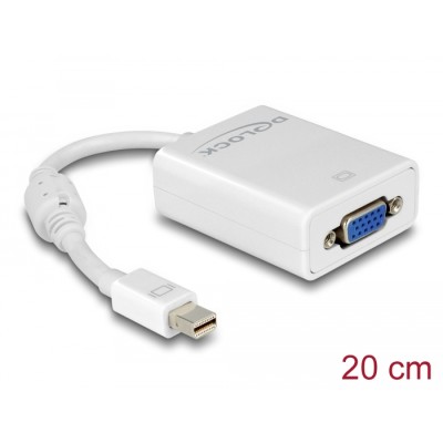 Delock Adapter mini DisplayPort 1.2 male  VGA female white