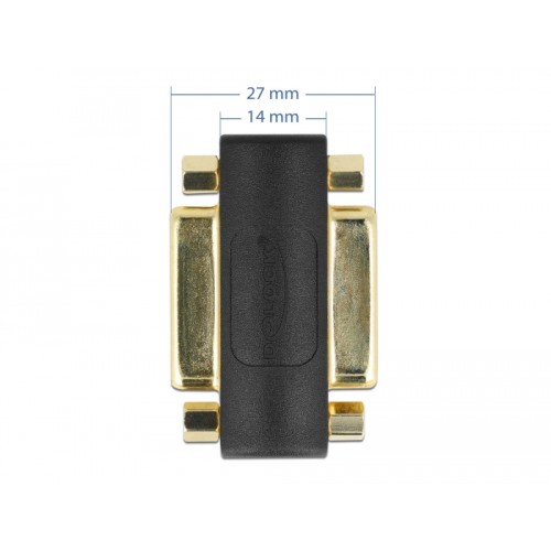 Delock Adapter DVI 24+5 female  DVI 24+5 female