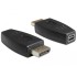 Delock Adapter DisplayPort 1.2 male  DisplayPort mini female