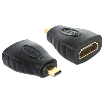 Delock Adapter High Speed HDMI - micro D male to A female