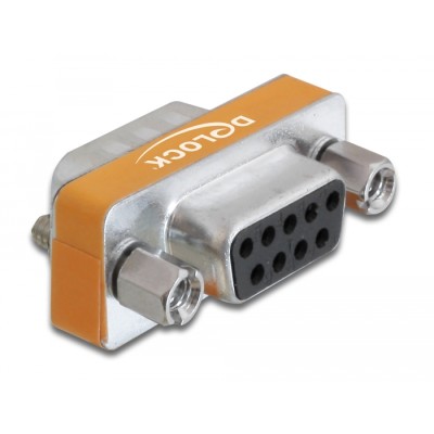 Delock D-Sub 9 pin male  D-Sub 9 pin female Null Modem