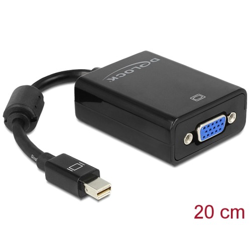 Delock Adapter mini DisplayPort 1.2 male  VGA female black