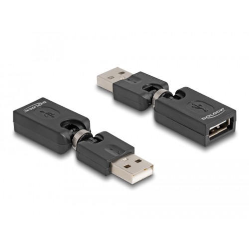 Delock Rotation adapter USB 2.0-A male to female