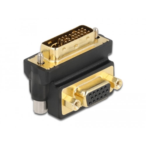 Delock Adapter VGA female to DVI 24+5 pin male 270° angled