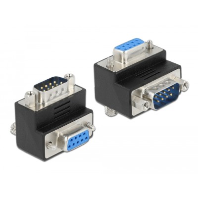 Delock D-Sub 9 pin male  female 270° angled