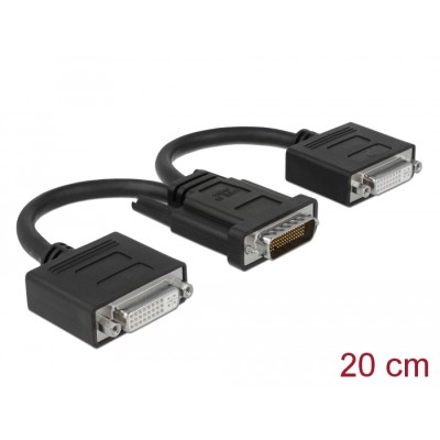 Delock Adapter DMS-59 male  2 x DVI 24+5 female 20 cm