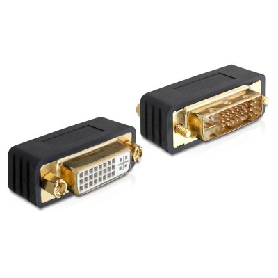 Delock Adapter DVI 24+5 male to female