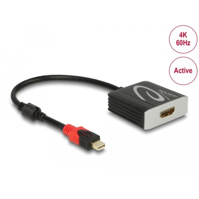 Delock Active mini DisplayPort 1.4 to HDMI Adapter 4K 60 Hz (HDR)