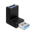 Delock Adapter USB 3.0 Type-A male > Type-A female angled 90° vertical