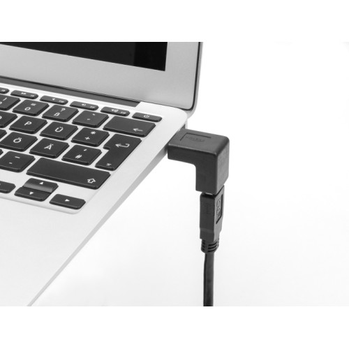 Delock Adapter USB 3.0 male-female angled 270° vertical