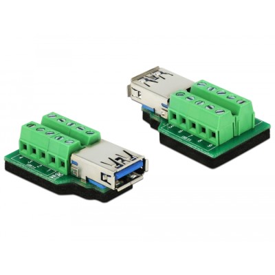 Delock Adapter USB 3.0 Type-A female > Terminal Block 10 pin