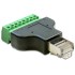 Delock Adapter RJ45 male  Terminal Block 8 pin 2-part 3.5 mm
