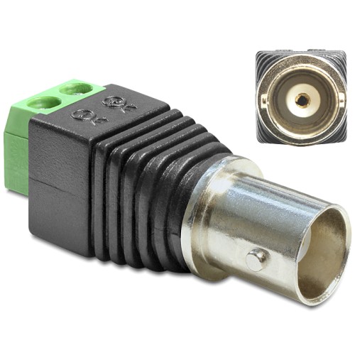 Delock Adapter BNC female > Terminal Block 2 pin