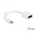 Delock Adapter mini DisplayPort male to DisplayPort female 8K white