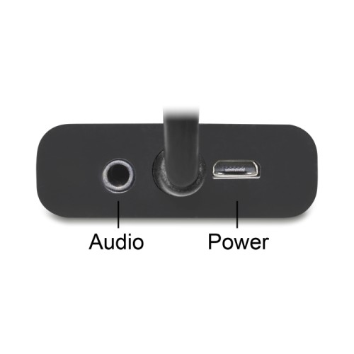 Delock Adapter DisplayPort 1.1 male  VGA female + Audio + Power black