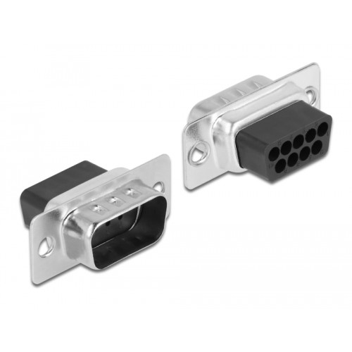 Delock Adapter D-Sub 9 Pin male  RJ45 female assembly kit