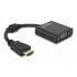 Delock Adapter HDMI male to VGA female black