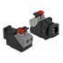 Delock Adapter DC 5.5 x 2.1 mm female  Terminal Block with push button 2 pin