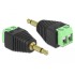 Delock Adapter Stereo jack male 3.5 mm  Terminal Block 2 pin