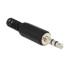 Delock Stereo plug 3.5 mm stereo with bend protection soldering version