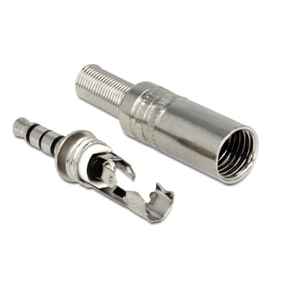 Delock Stereo plug 3.5 mm stereo with bend protection soldering version 2