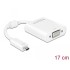 Delock Adapter HDMI Micro-D male  VGA female with Audio white