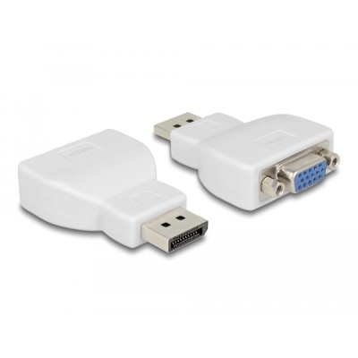 Delock Adapter DisplayPort 1.2 male  VGA female white