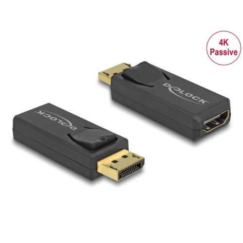 Delock Adapter DisplayPort 1.2 male  HDMI female 4K Passive black