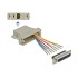 Delock D-Sub 25 pin female to RJ45 female Assembly Kit grey