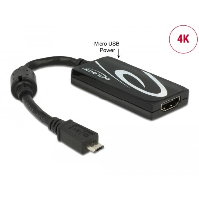 Delock MHL 3.0 Adapter  High Speed HDMI with 4K Ultra-HD Resolution and RCP Premium
