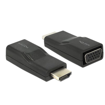 Delock Adapter HDMI male  VGA female black