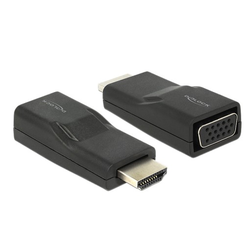 Delock Adapter HDMI male  VGA female black