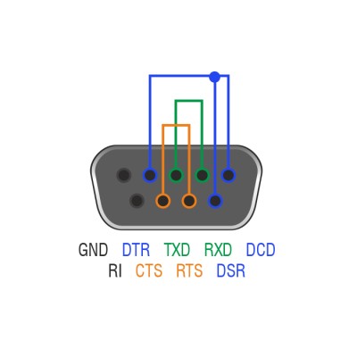 Delock Adapter RS-232 DB9 female Loopback 2