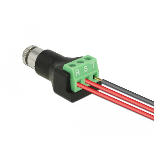 Delock Terminal block 3 pin  stereo jack female 3.5 mm for installation