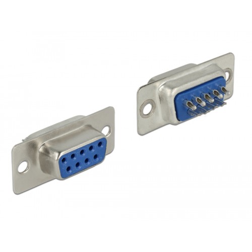 Delock Connector D-Sub 9 pin female soldering version