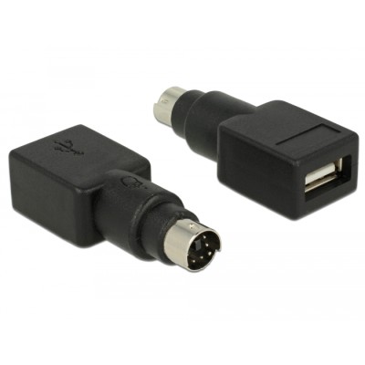 Delock Adapter PS/2 male  USB Type-A female
