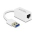 Delock USB Type-A Network Adapter Gigabit LAN 1 x RJ45 compact white