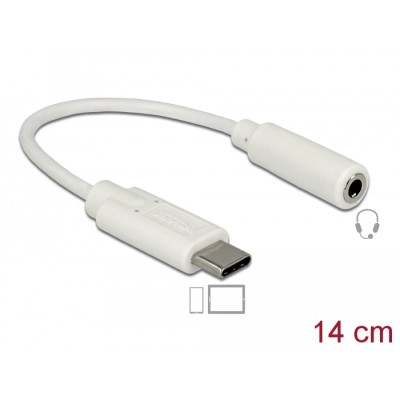 Delock Audio Adapter USB Type-C™ male  Stereo Jack female 14 cm