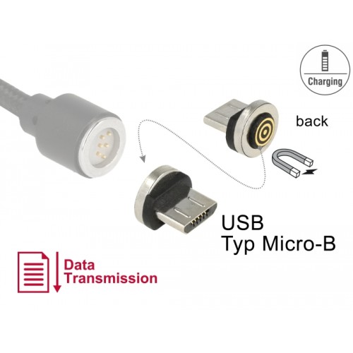 Delock Magnetic Adapter USB Type Micro-B male