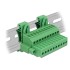 Delock Terminal block set for DIN rail 10 pin with screw lock