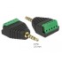 Delock Adapter Stereo jack male 3.5 mm to Terminal Block 5 pin